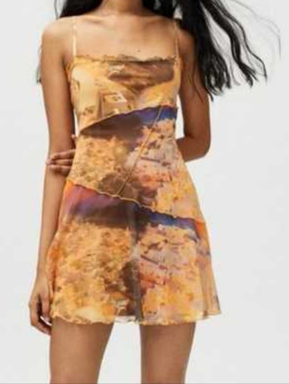 Urban Outfitters Santorini Sunset Mini Dress Size XS